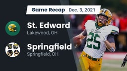 Recap: St. Edward  vs. Springfield  2021