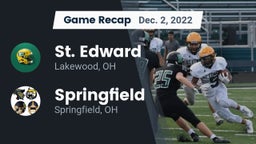 Recap: St. Edward  vs. Springfield  2022
