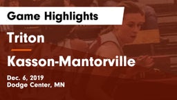 Triton  vs Kasson-Mantorville  Game Highlights - Dec. 6, 2019