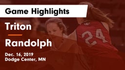 Triton  vs Randolph  Game Highlights - Dec. 16, 2019