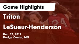 Triton  vs LeSueur-Henderson  Game Highlights - Dec. 27, 2019