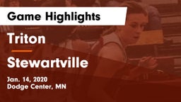 Triton  vs Stewartville  Game Highlights - Jan. 14, 2020