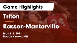 Triton  vs Kasson-Mantorville  Game Highlights - March 2, 2021