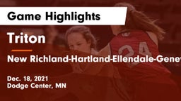 Triton  vs New Richland-Hartland-Ellendale-Geneva  Game Highlights - Dec. 18, 2021