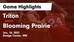 Triton  vs Blooming Prairie  Game Highlights - Jan. 18, 2022