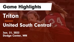 Triton  vs United South Central  Game Highlights - Jan. 21, 2022