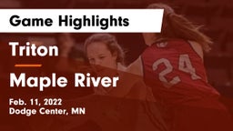 Triton  vs Maple River  Game Highlights - Feb. 11, 2022