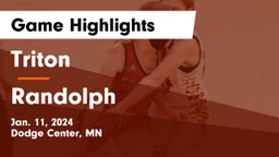 Triton  vs Randolph  Game Highlights - Jan. 11, 2024