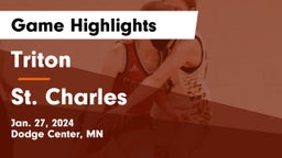 Triton  vs St. Charles  Game Highlights - Jan. 27, 2024