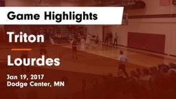 Triton  vs Lourdes  Game Highlights - Jan 19, 2017