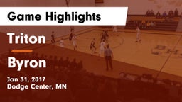 Triton  vs Byron  Game Highlights - Jan 31, 2017