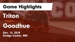 Triton  vs Goodhue  Game Highlights - Dec. 13, 2018