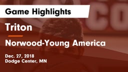Triton  vs Norwood-Young America  Game Highlights - Dec. 27, 2018