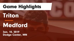 Triton  vs Medford  Game Highlights - Jan. 10, 2019