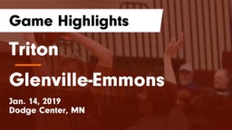 Triton  vs Glenville-Emmons  Game Highlights - Jan. 14, 2019