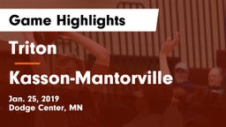Triton  vs Kasson-Mantorville  Game Highlights - Jan. 25, 2019