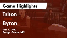 Triton  vs Byron  Game Highlights - Jan. 6, 2020