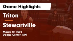 Triton  vs Stewartville  Game Highlights - March 12, 2021