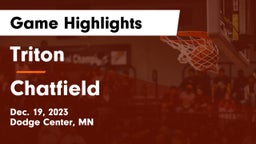 Triton  vs Chatfield  Game Highlights - Dec. 19, 2023