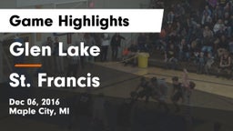 Glen Lake   vs St. Francis  Game Highlights - Dec 06, 2016