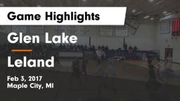 Glen Lake   vs Leland Game Highlights - Feb 3, 2017