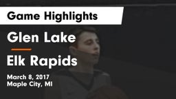 Glen Lake   vs Elk Rapids Game Highlights - March 8, 2017