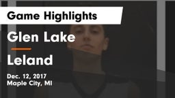 Glen Lake   vs Leland Game Highlights - Dec. 12, 2017