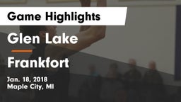 Glen Lake   vs Frankfort  Game Highlights - Jan. 18, 2018