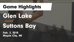 Glen Lake   vs Suttons Bay  Game Highlights - Feb. 2, 2018