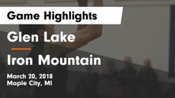 Glen Lake   vs Iron Mountain  Game Highlights - March 20, 2018