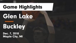Glen Lake   vs Buckley Game Highlights - Dec. 7, 2018