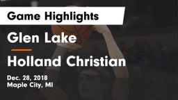 Glen Lake   vs Holland Christian Game Highlights - Dec. 28, 2018