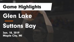 Glen Lake   vs Suttons Bay  Game Highlights - Jan. 18, 2019