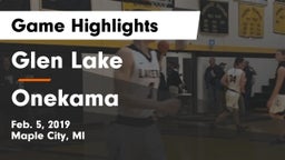 Glen Lake   vs Onekama  Game Highlights - Feb. 5, 2019