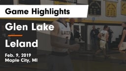 Glen Lake   vs Leland Game Highlights - Feb. 9, 2019