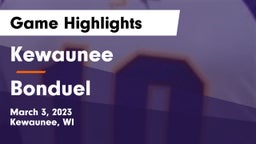 Kewaunee  vs Bonduel  Game Highlights - March 3, 2023