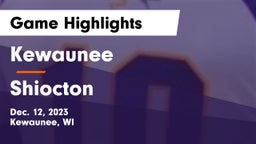 Kewaunee  vs Shiocton  Game Highlights - Dec. 12, 2023