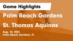 Palm Beach Gardens  vs St. Thomas Aquinas  Game Highlights - Aug. 18, 2022