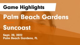 Palm Beach Gardens  vs Suncoast  Game Highlights - Sept. 20, 2022
