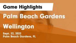Palm Beach Gardens  vs Wellington  Game Highlights - Sept. 22, 2022