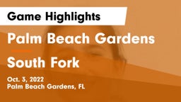Palm Beach Gardens  vs South Fork  Game Highlights - Oct. 3, 2022