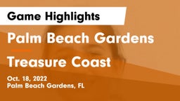 Palm Beach Gardens  vs Treasure Coast  Game Highlights - Oct. 18, 2022