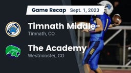 Recap: Timnath Middle- vs. The Academy 2023