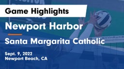 Newport Harbor  vs Santa Margarita Catholic  Game Highlights - Sept. 9, 2022