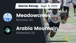 Recap: Meadowcreek  vs. Arabia Mountain  2022