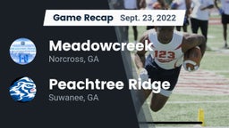 Recap: Meadowcreek  vs. Peachtree Ridge  2022