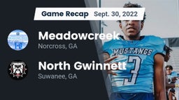Recap: Meadowcreek  vs. North Gwinnett  2022