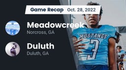 Recap: Meadowcreek  vs. Duluth  2022