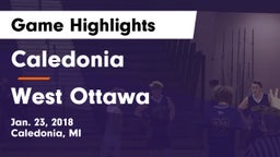 Caledonia  vs West Ottawa  Game Highlights - Jan. 23, 2018
