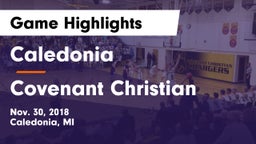 Caledonia  vs Covenant Christian  Game Highlights - Nov. 30, 2018